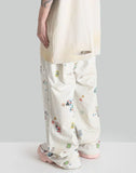 SANKUANZ - STICKERS GRAFFITI PRINT WAISTBAND BAGGY SWEATPANTS - 082plus