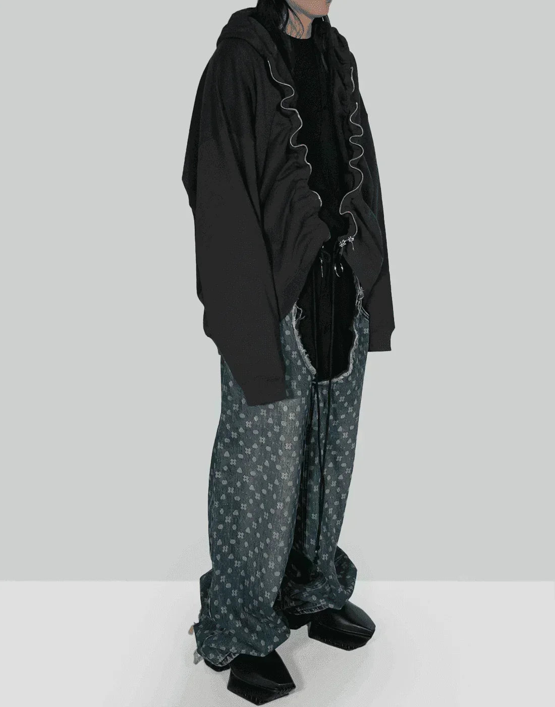 SANKUANZ - Zipper Pull-out Hoodie - 082plus