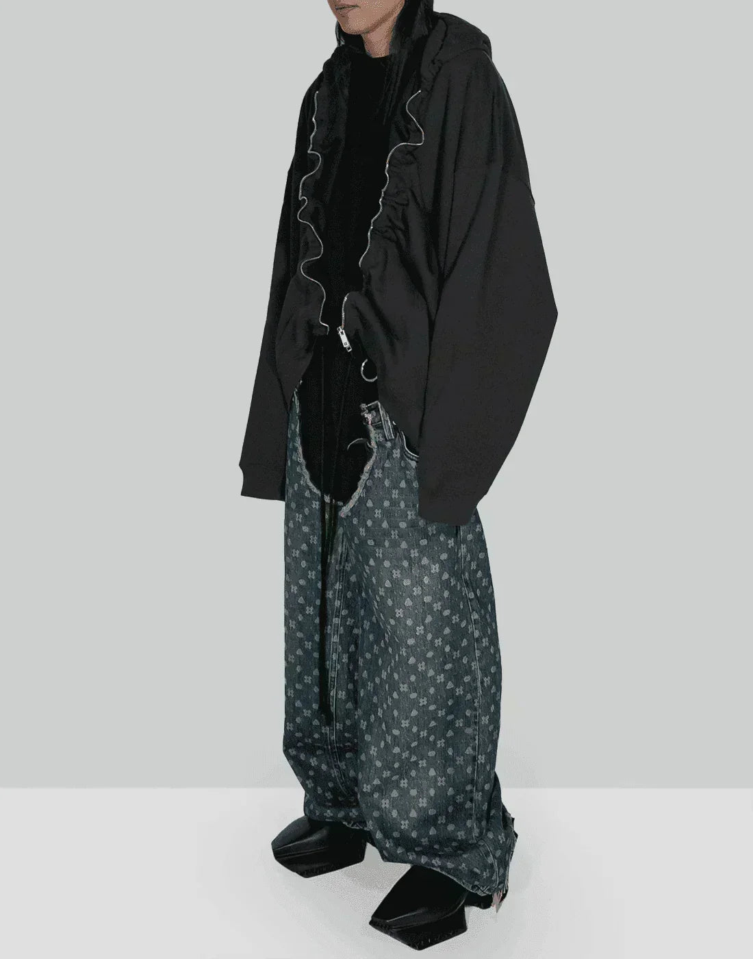 SANKUANZ - Zipper Pull-out Hoodie - 082plus
