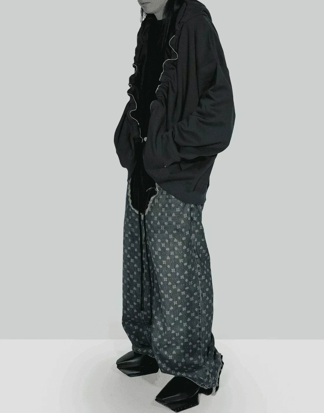 SANKUANZ - Zipper Pull-out Hoodie - 082plus