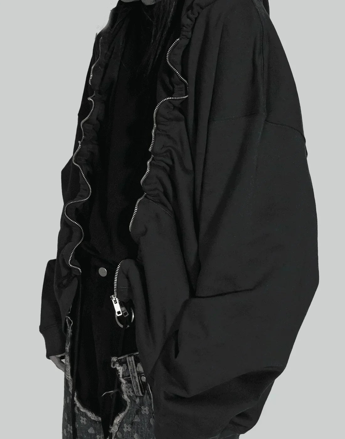 SANKUANZ - Zipper Pull-out Hoodie - 082plus