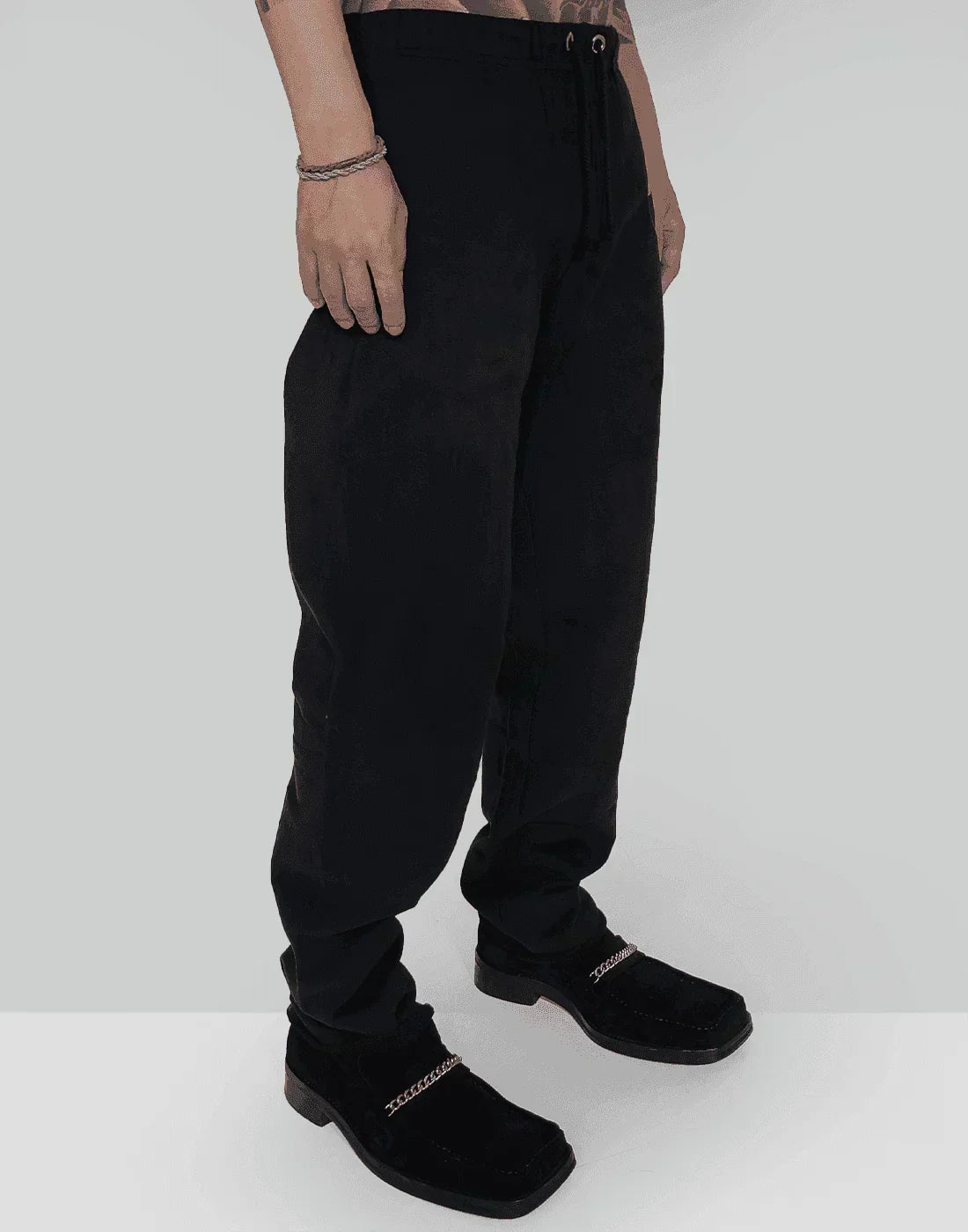 THE SALVAGES - EMBLEM CROP SWEATPANTS - 082plus
