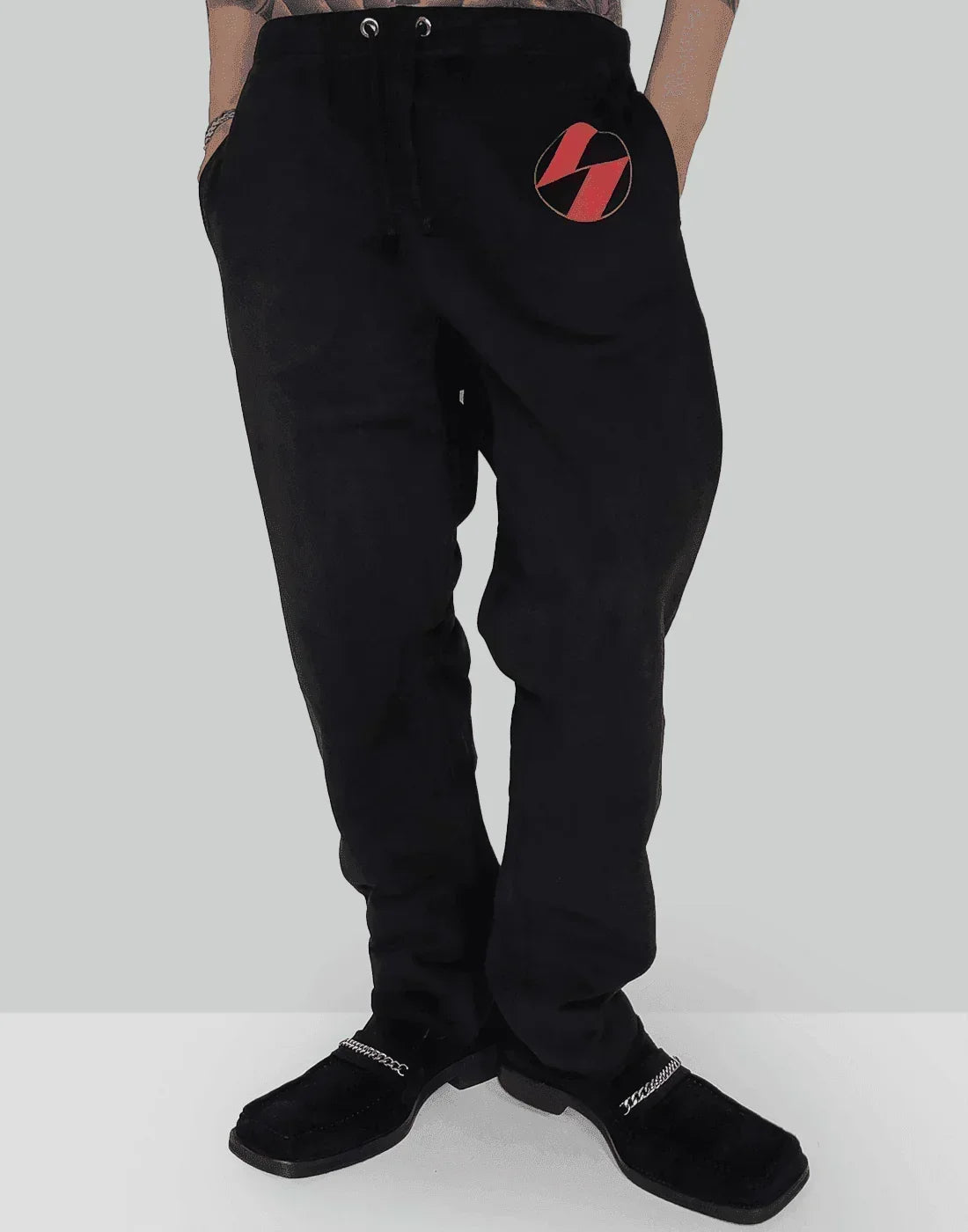 THE SALVAGES - EMBLEM CROP SWEATPANTS - 082plus