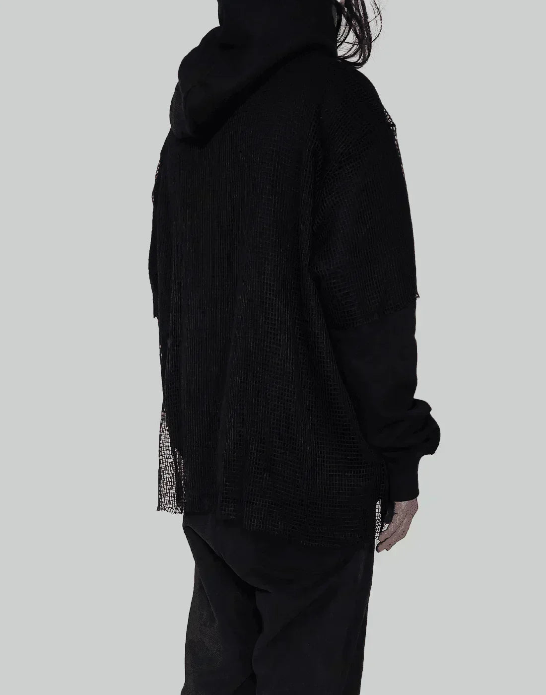 THE SALVAGES - EMBLEM MESH OS HOODIE - 082plus