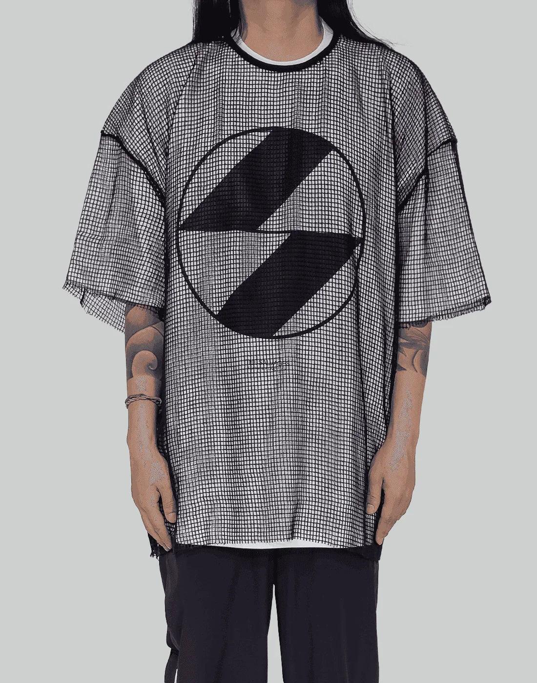 THE SALVAGES - EMBLEM MESH OS T-SHIRT - 082plus