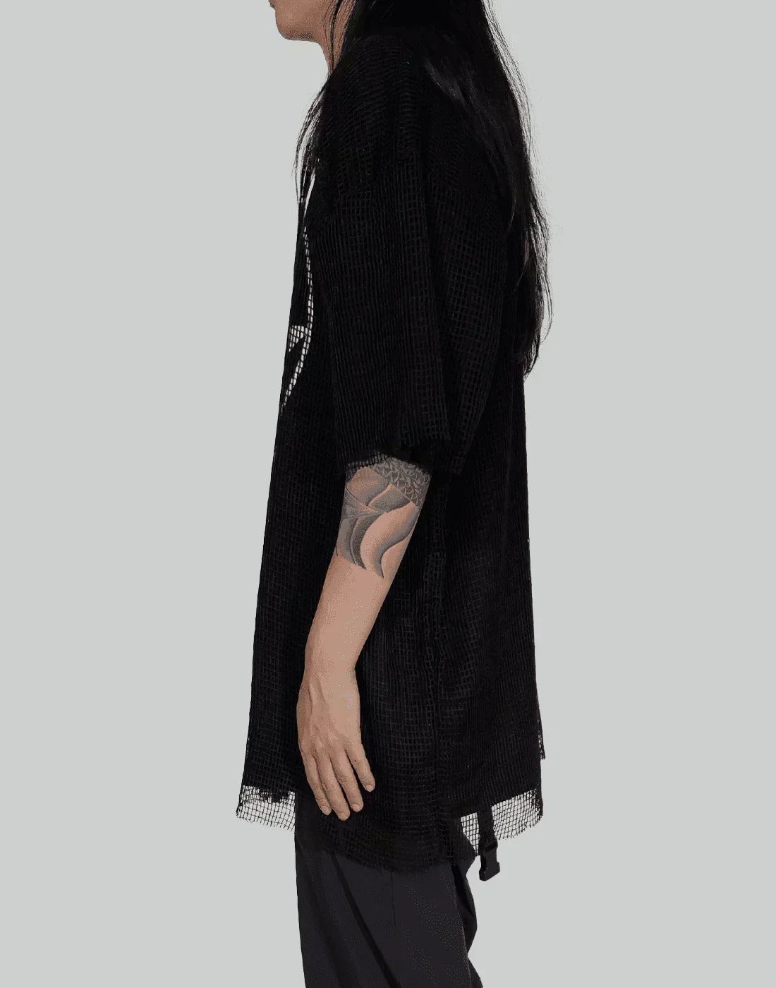 THE SALVAGES - EMBLEM MESH OS T-SHIRT - 082plus