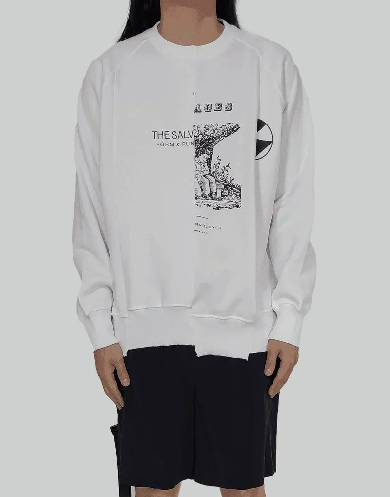 THE SALVAGES - FORM & FUNCTION RECONSTRUCTED CREWNECK SWEATER - 082plus