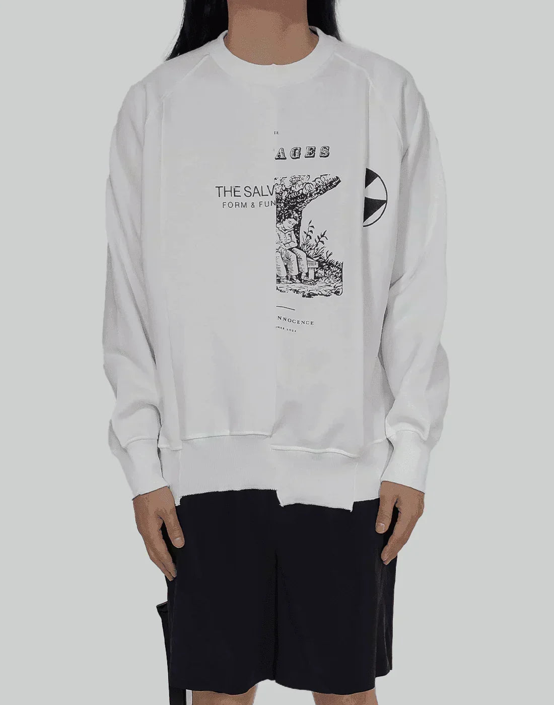 THE SALVAGES - FORM & FUNCTION RECONSTRUCTED CREWNECK SWEATER - 082plus