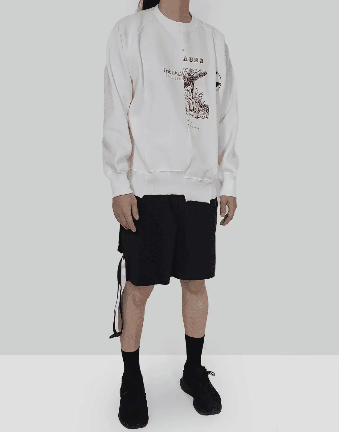 THE SALVAGES - FORM & FUNCTION RECONSTRUCTED CREWNECK SWEATER - 082plus