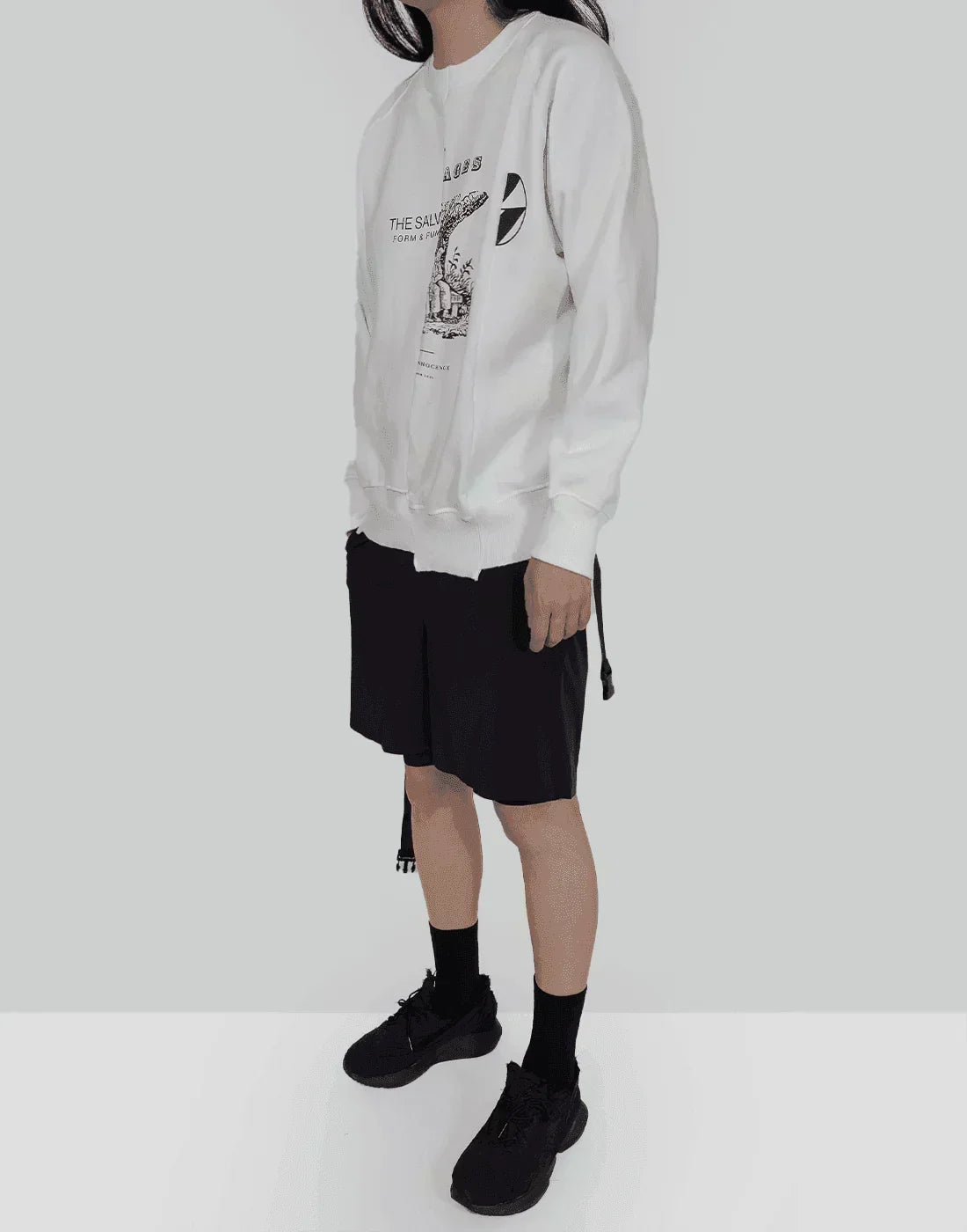 THE SALVAGES - FORM & FUNCTION RECONSTRUCTED CREWNECK SWEATER - 082plus