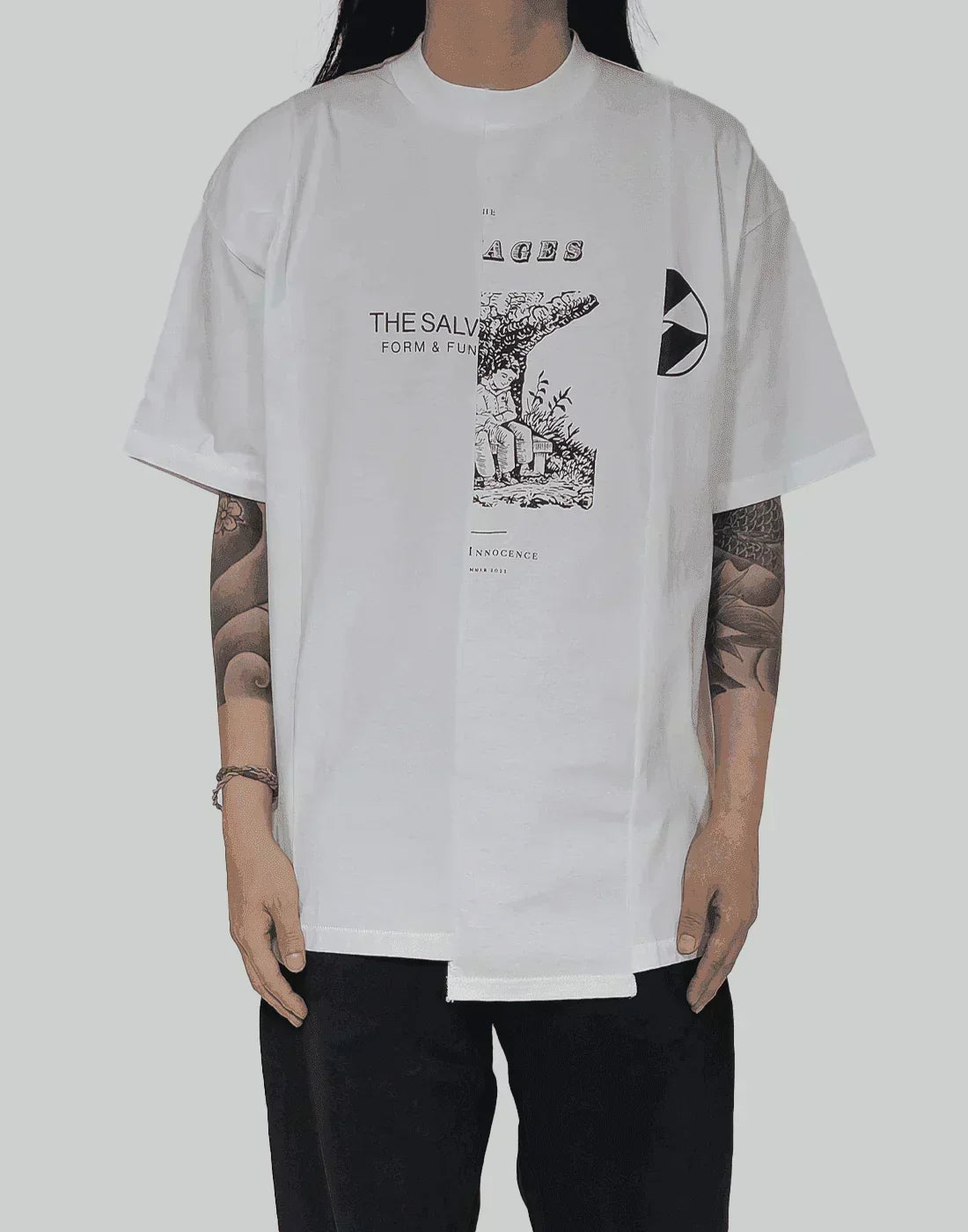 THE SALVAGES - FORM & FUNCTION RECONSTRUCTED T-SHIRT - 082plus