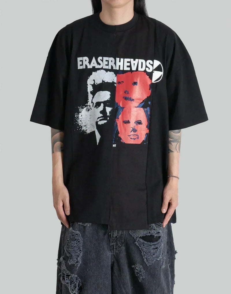 THE SALVAGES - RECONSTRUCTED ERASERHEADS LOGO OS T-SHIRT - 082plus