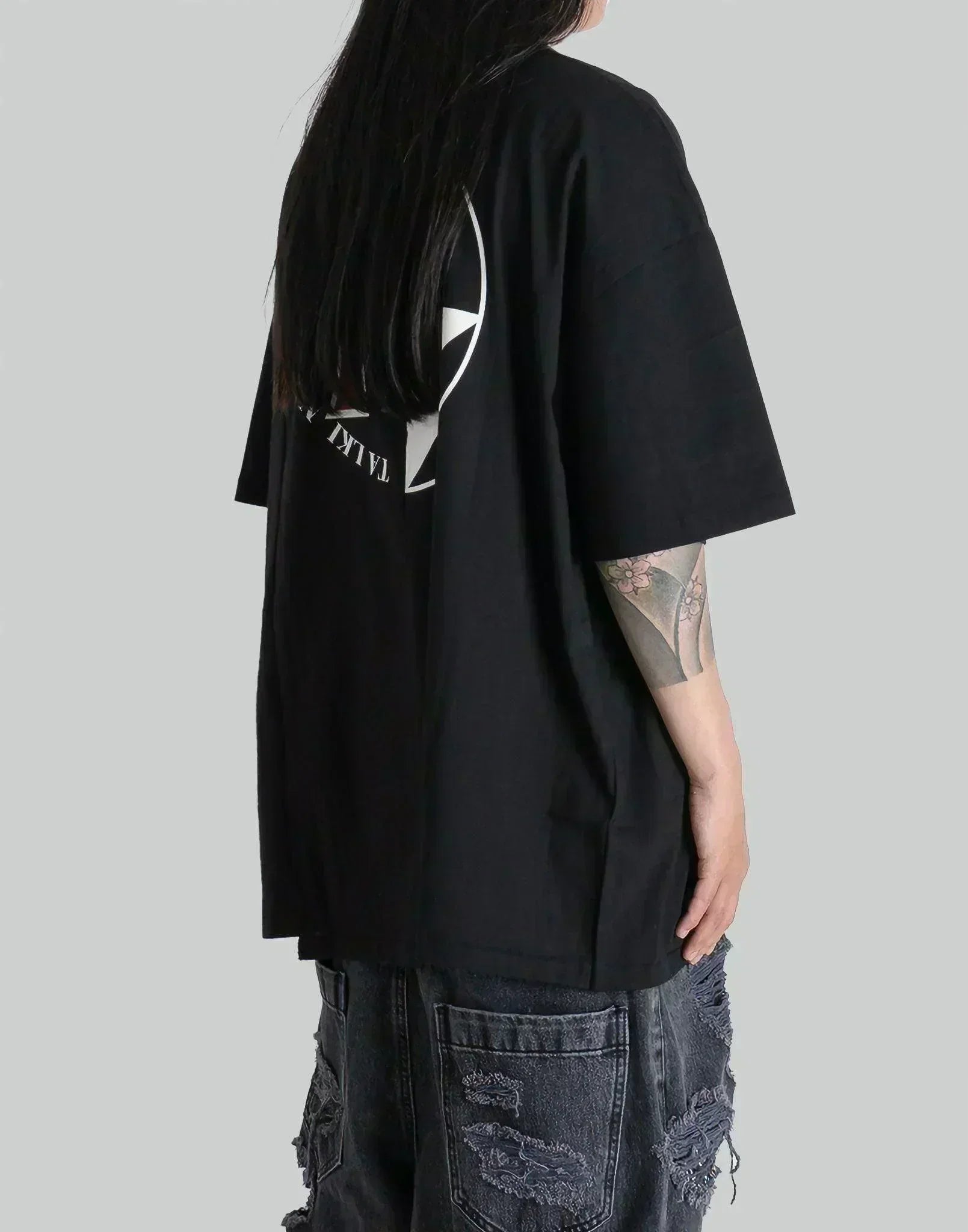 THE SALVAGES - RECONSTRUCTED ERASERHEADS LOGO OS T-SHIRT - 082plus