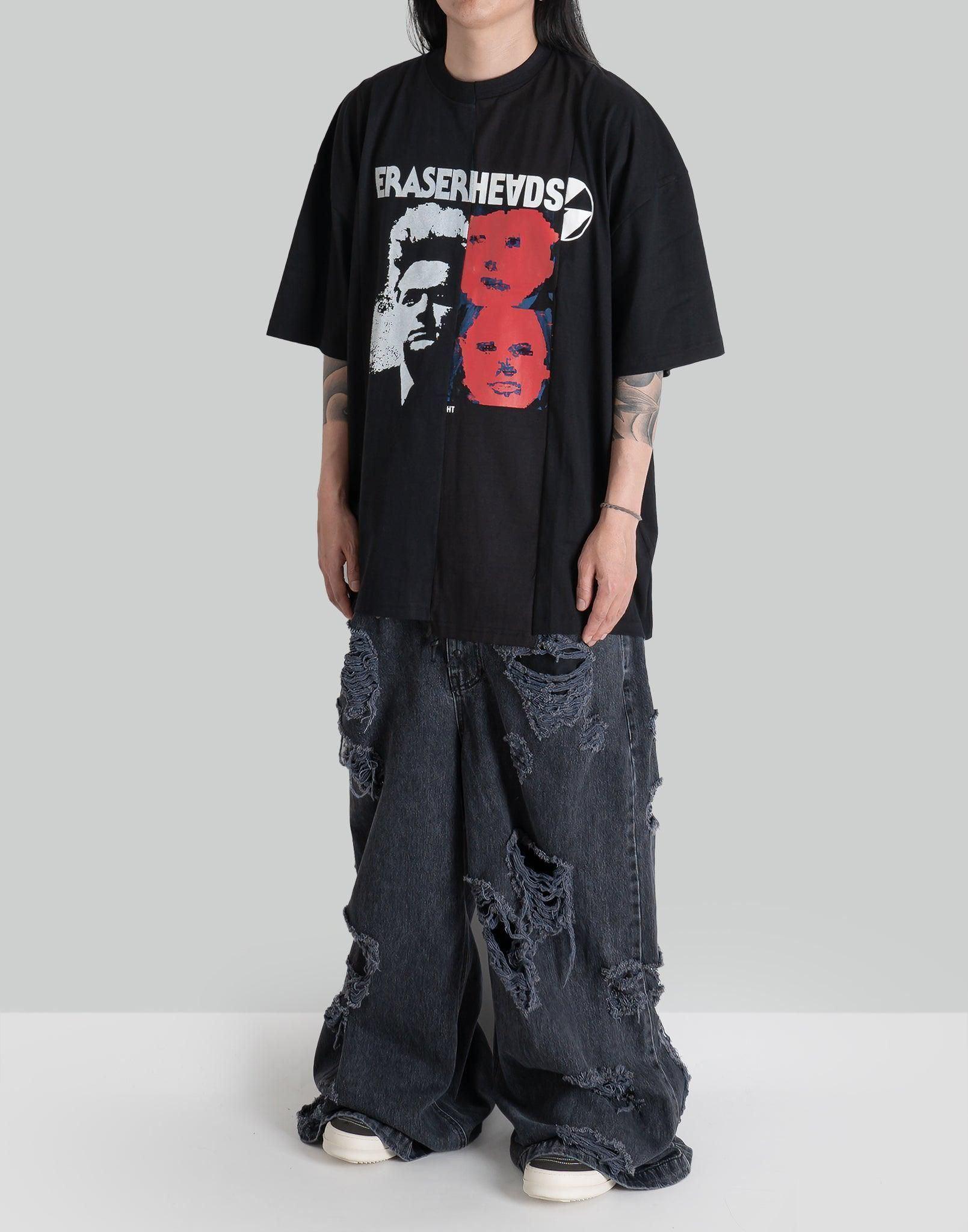 THE SALVAGES - RECONSTRUCTED ERASERHEADS LOGO OS T-SHIRT - 082plus