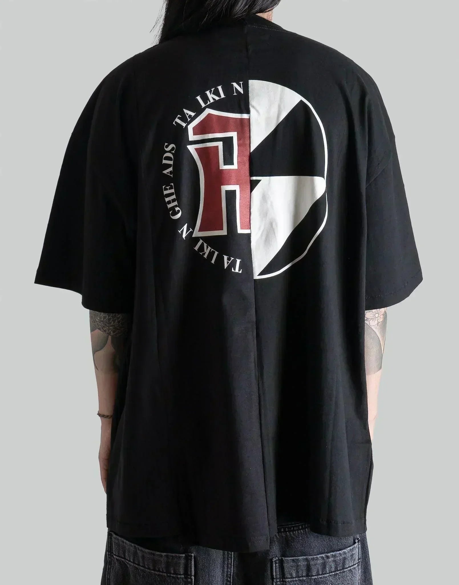 THE SALVAGES - RECONSTRUCTED ERASERHEADS LOGO OS T-SHIRT - 082plus