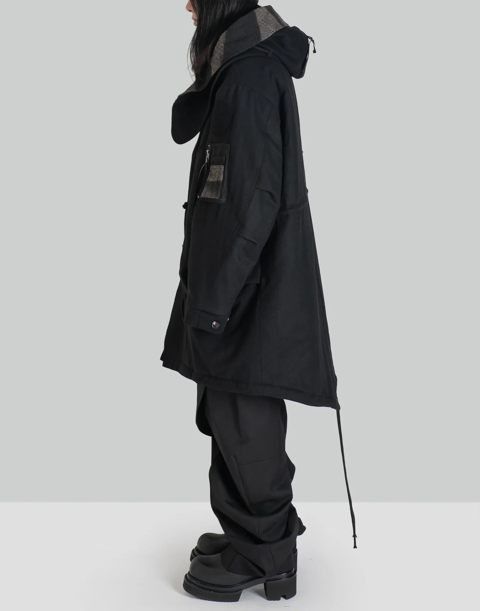 JiyongKim - x ALPHA INDUSTRIES SUN-BLEACHED DETACHABLE HOOD FISHTAIL COAT - 082plus