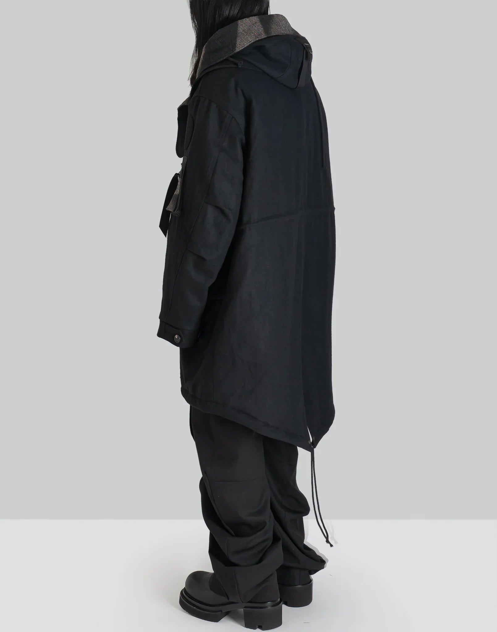 JiyongKim - x ALPHA INDUSTRIES SUN-BLEACHED DETACHABLE HOOD FISHTAIL COAT - 082plus