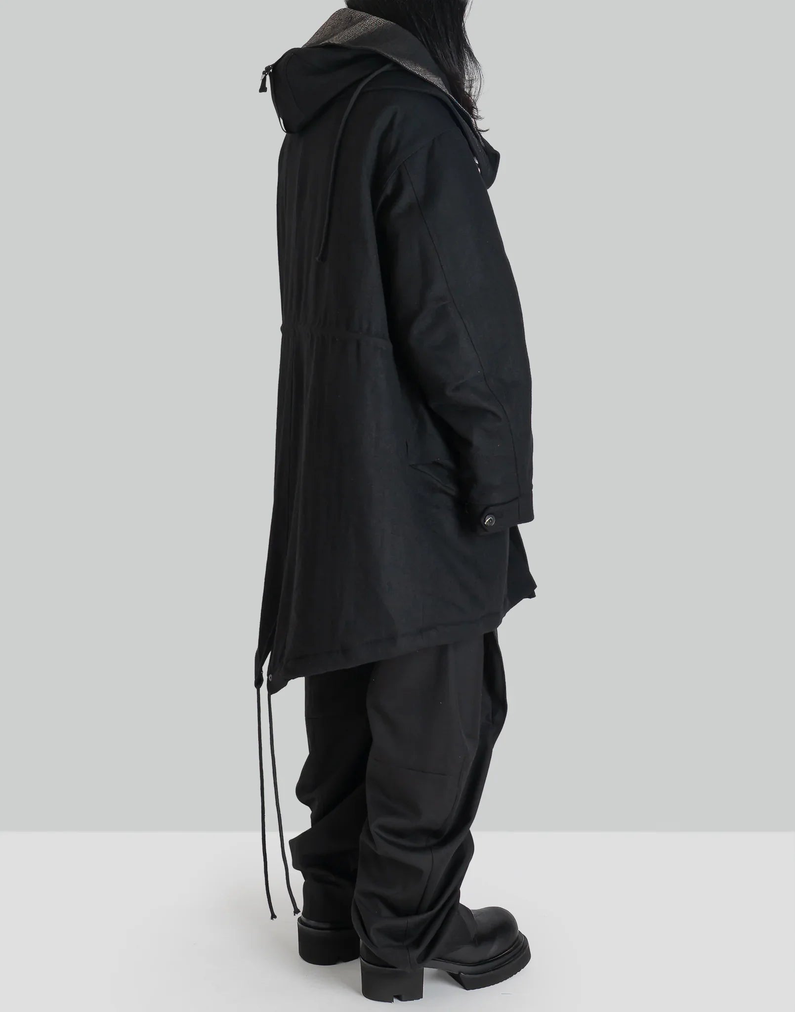 JiyongKim - x ALPHA INDUSTRIES SUN-BLEACHED DETACHABLE HOOD FISHTAIL COAT - 082plus