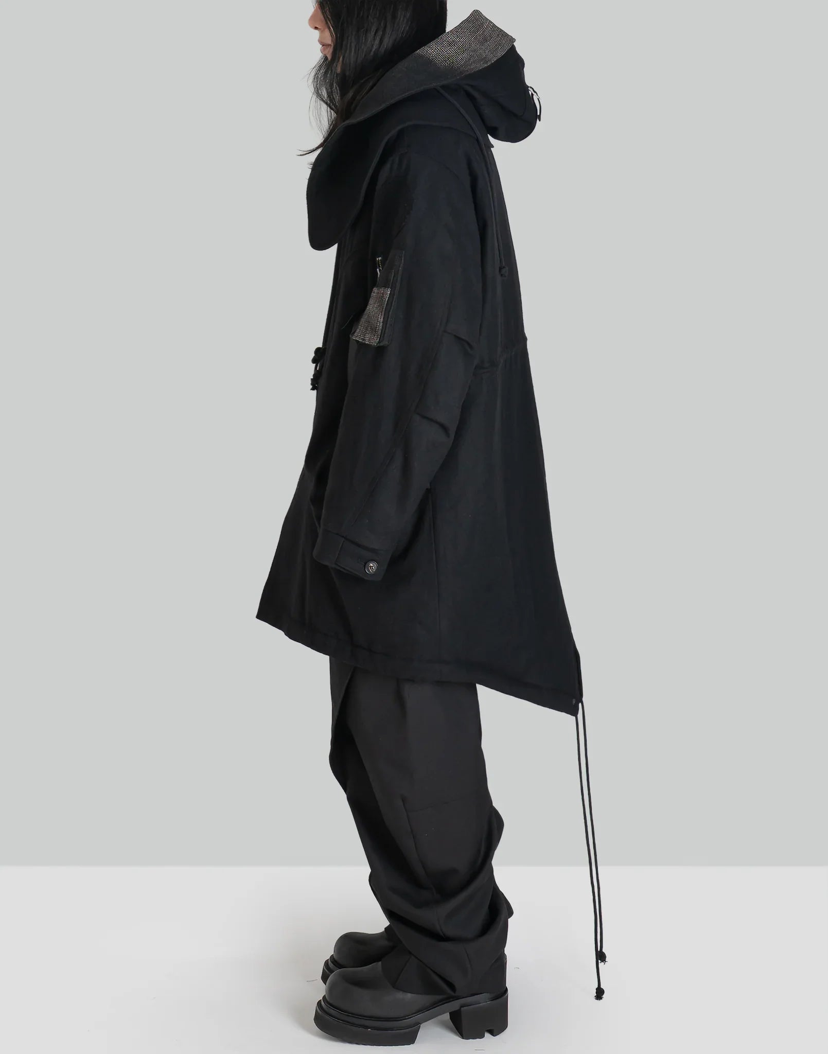 JiyongKim - x ALPHA INDUSTRIES SUN-BLEACHED DETACHABLE HOOD FISHTAIL COAT - 082plus