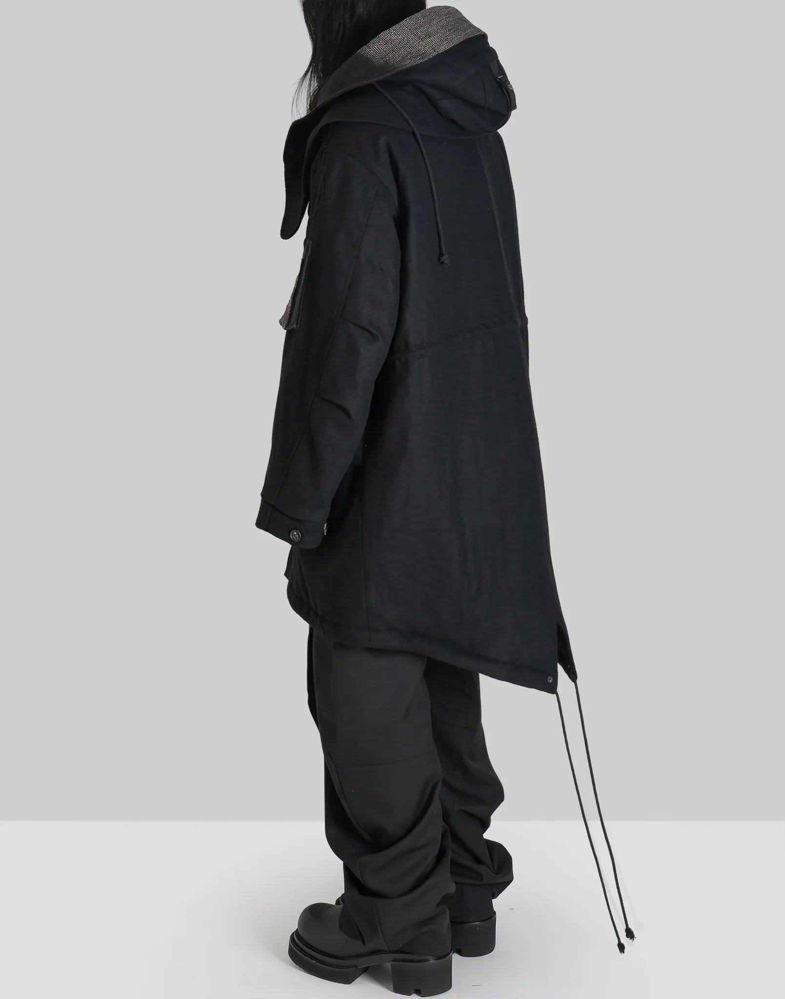 JiyongKim - x ALPHA INDUSTRIES SUN-BLEACHED DETACHABLE HOOD FISHTAIL COAT - 082plus