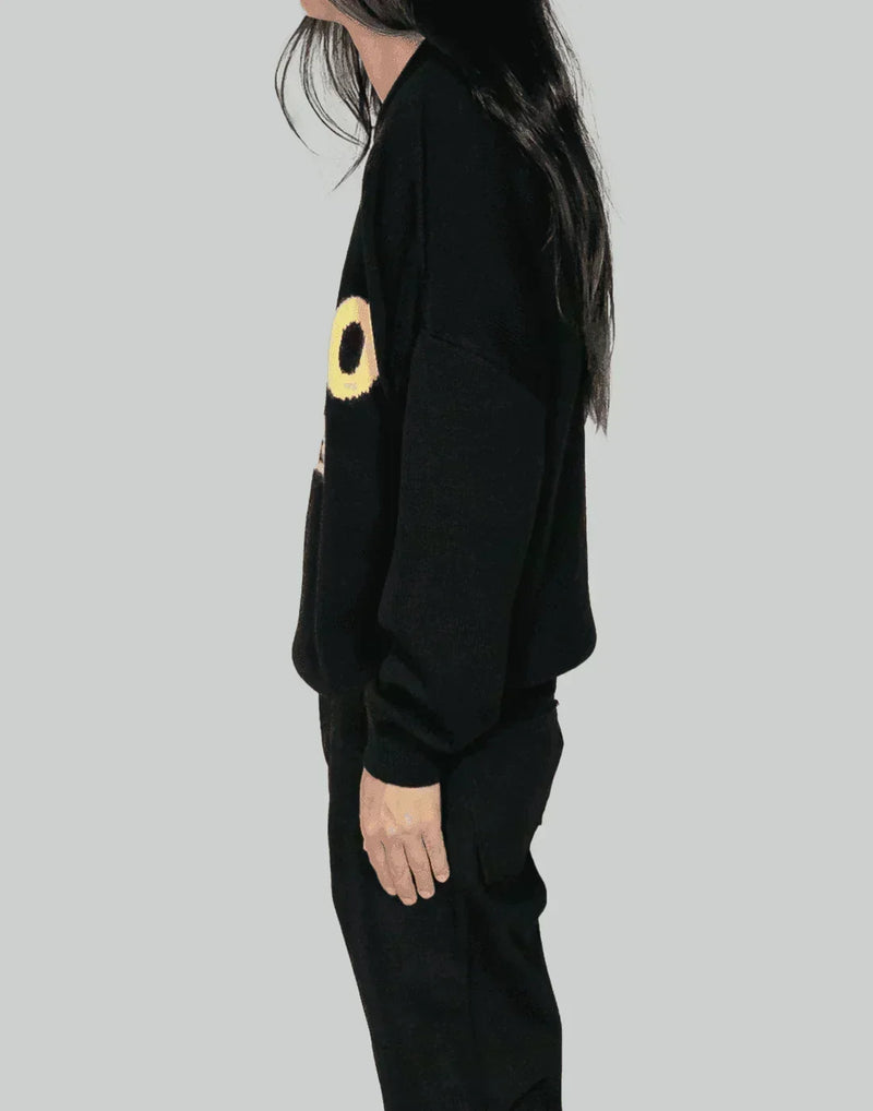 032C - FUZZY 'SELFIE' PULLOVER - 082plus