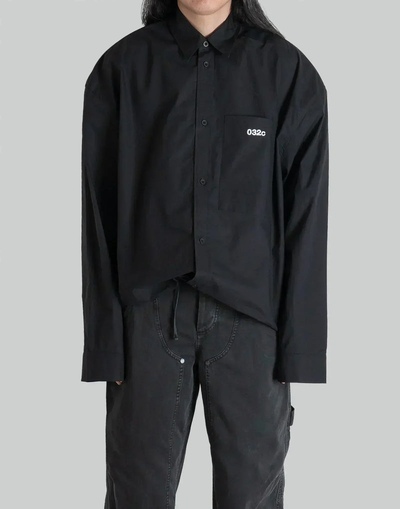 032C - 'HALF MOON' WIDE SHOULDER SHIRT - 082plus