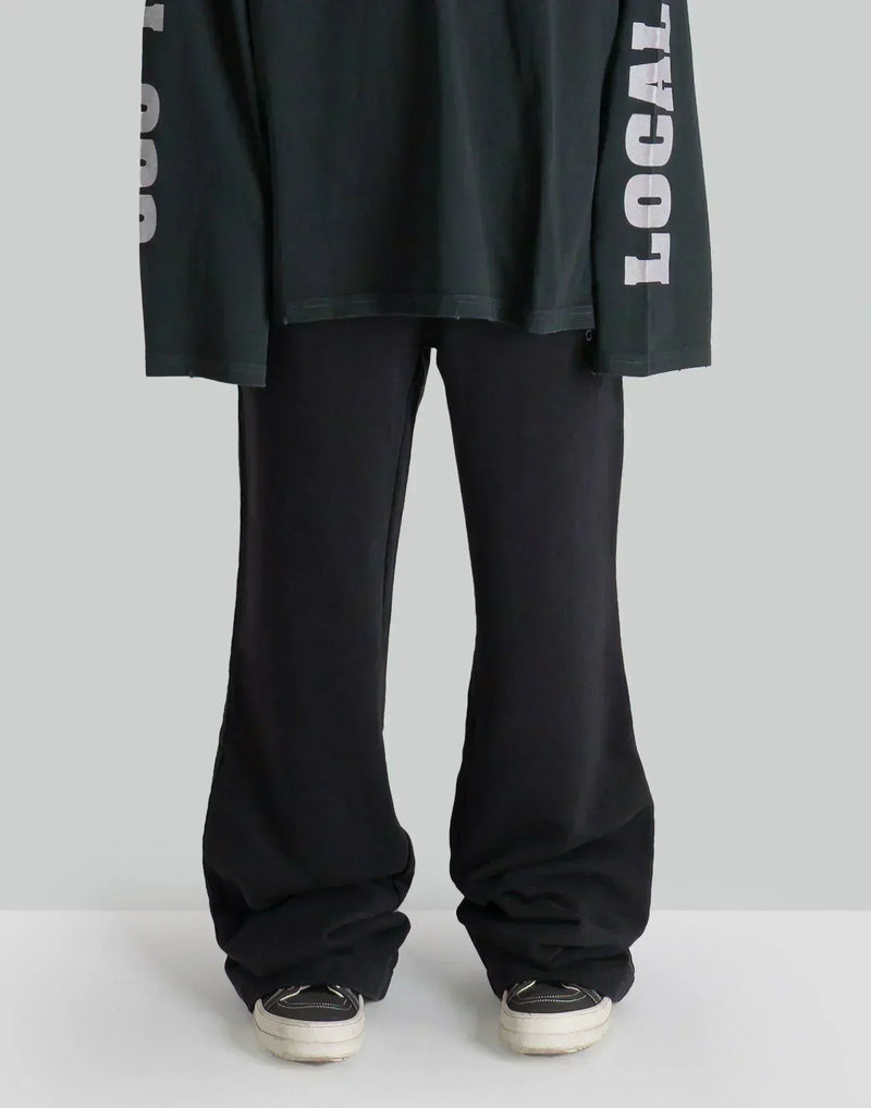 032C - 'TOPLAYER'' WIDE FLARE SWEATPANTS - 082plus