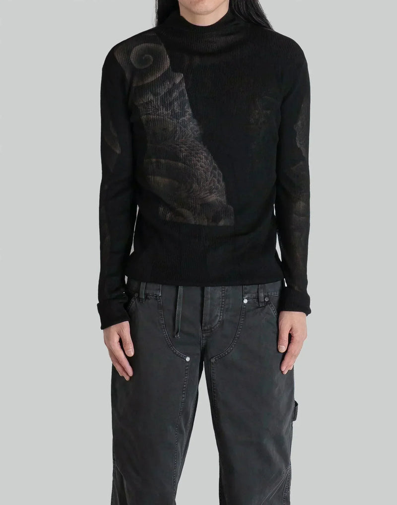 032C - TRANSPARENT TURTLENECK - 082plus