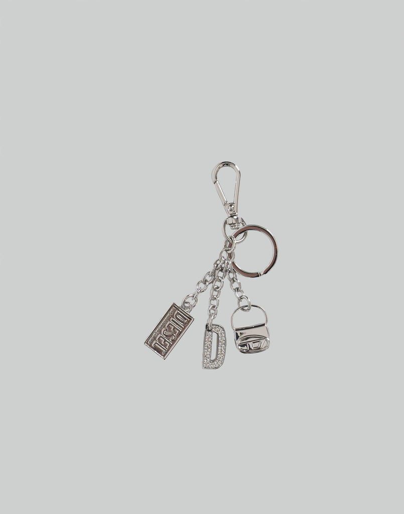 1DR KEY MULTICHARM Metal keyring with logo charms｜シルバー
