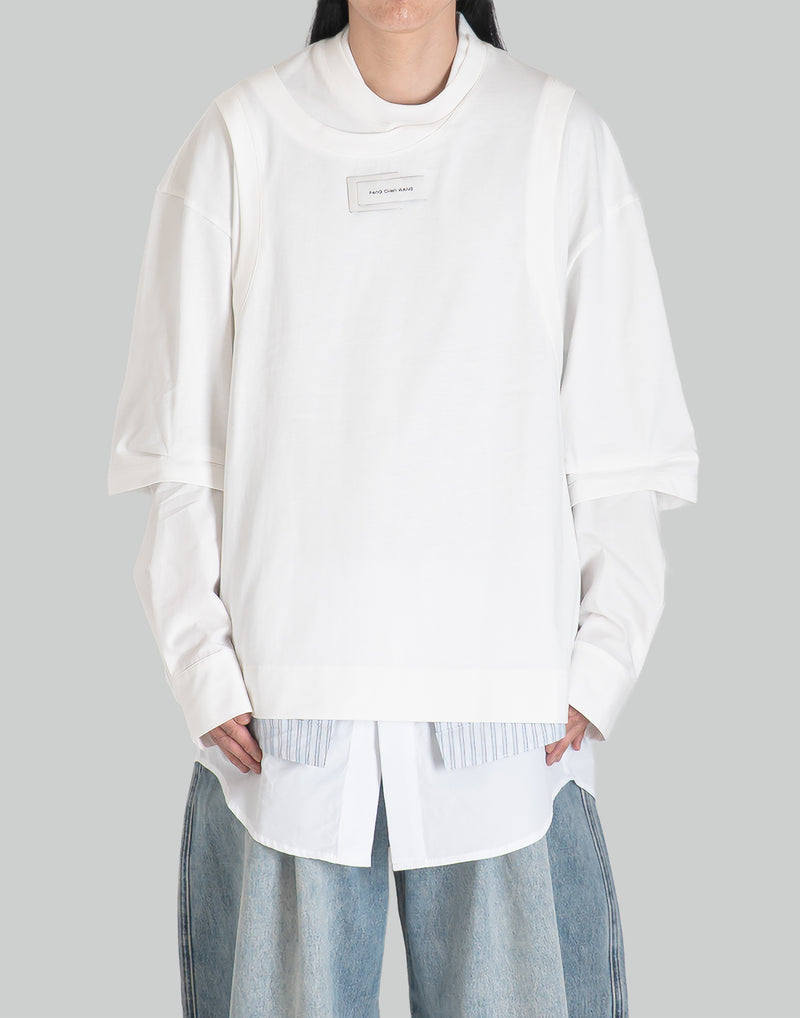 FENG CHEN WANG - 2 IN 1 LONG SLEEVE TEE - 082plus