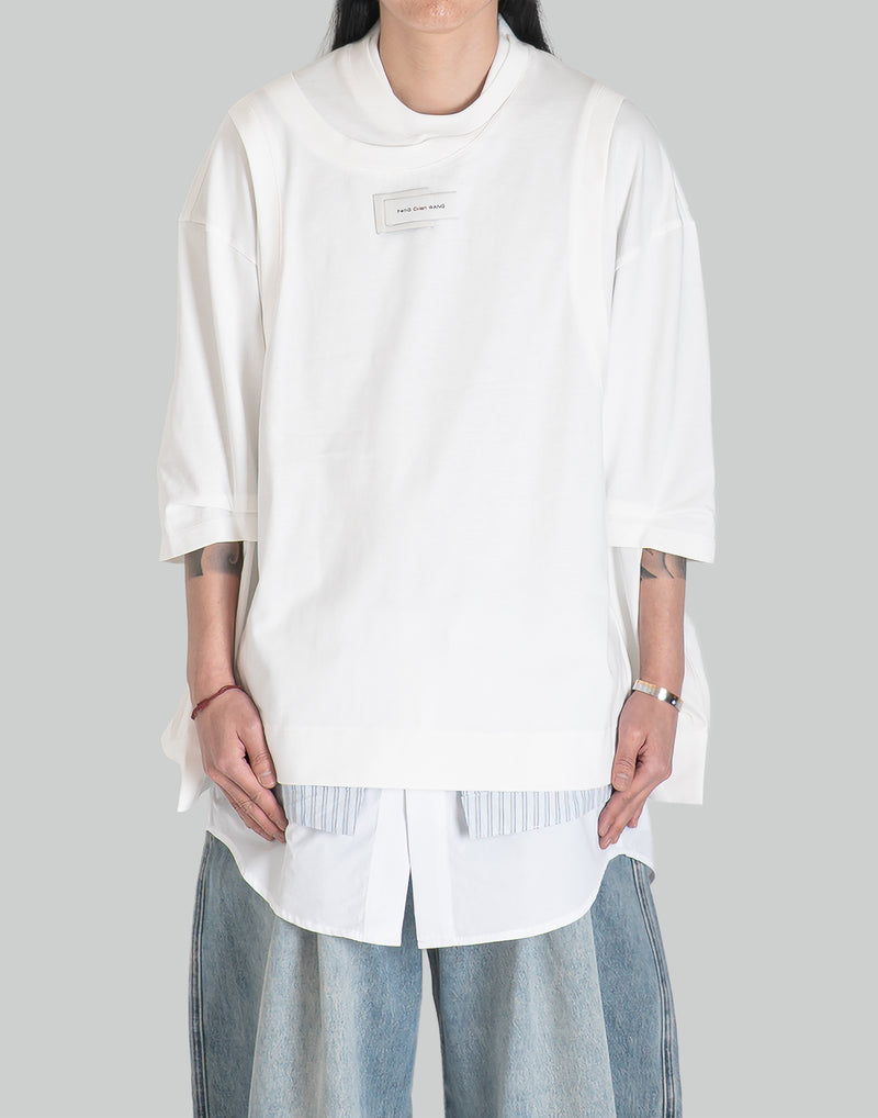 FENG CHEN WANG - 2 IN 1 LONG SLEEVE TEE - 082plus