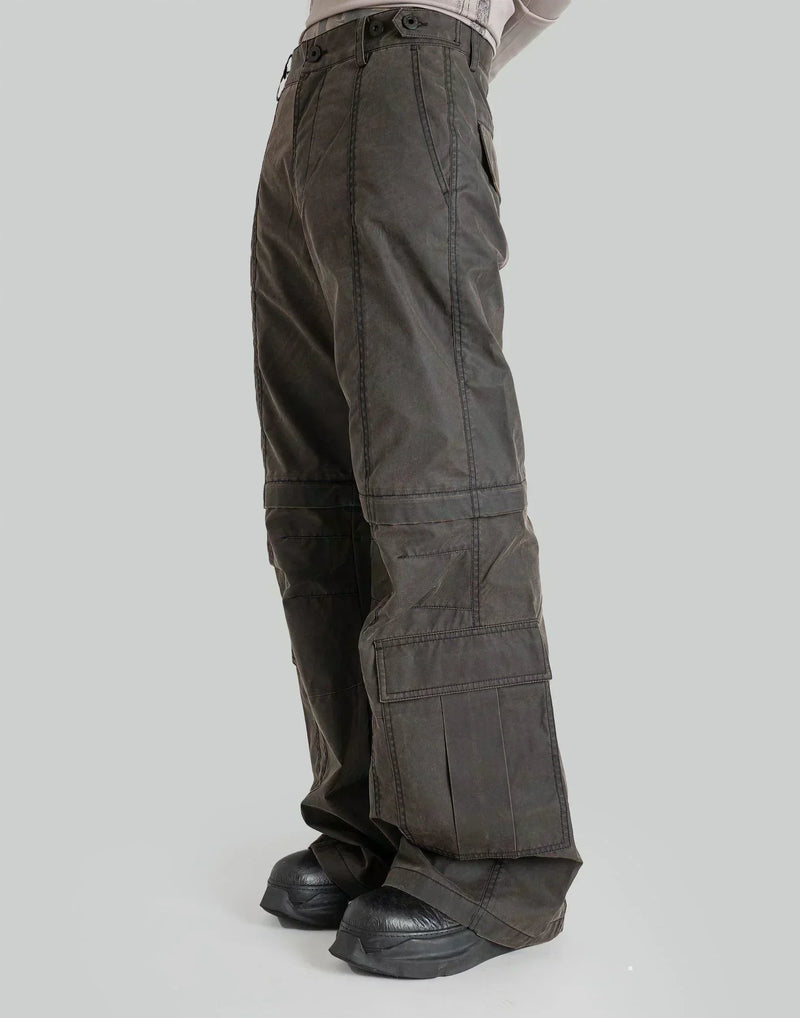 FENG CHEN WANG - 2IN1 CARGO WASHED PANTS - 082plus