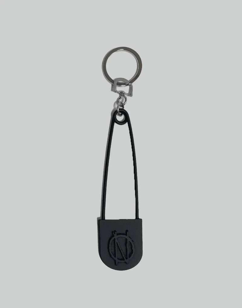 99%IS- - "1%ove" SAFETY PIN KEYCHAIN - 082plus