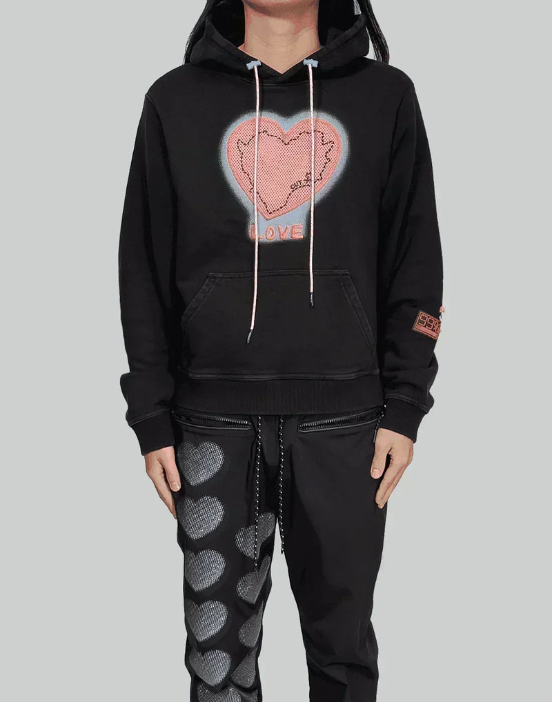 99%IS- - "1%ove" Sex Washed Hoodie (Hand Made Custom) - 082plus