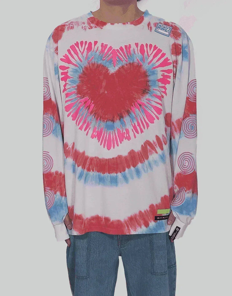 99%IS- - " 1%ove " Tie-Dye Sleeve T-Shirt (Hand Made Custom) - 082plus