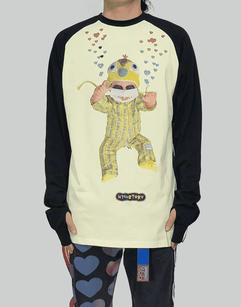 99%IS- - Baby Bajowoo Raglan Sleeve T-shirt - 082plus