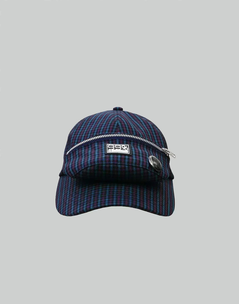 99%IS- - Box Logo Check Pocket Cap - 082plus