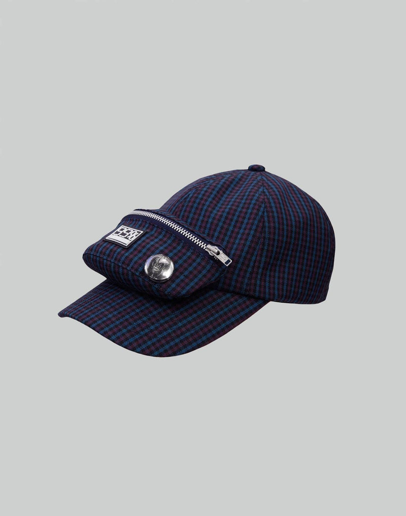 99%IS- - Box Logo Check Pocket Cap - 082plus