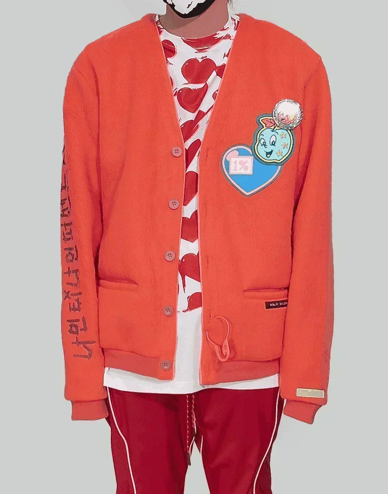 99%IS- - " Fine! Apple " Cardigan - 082plus