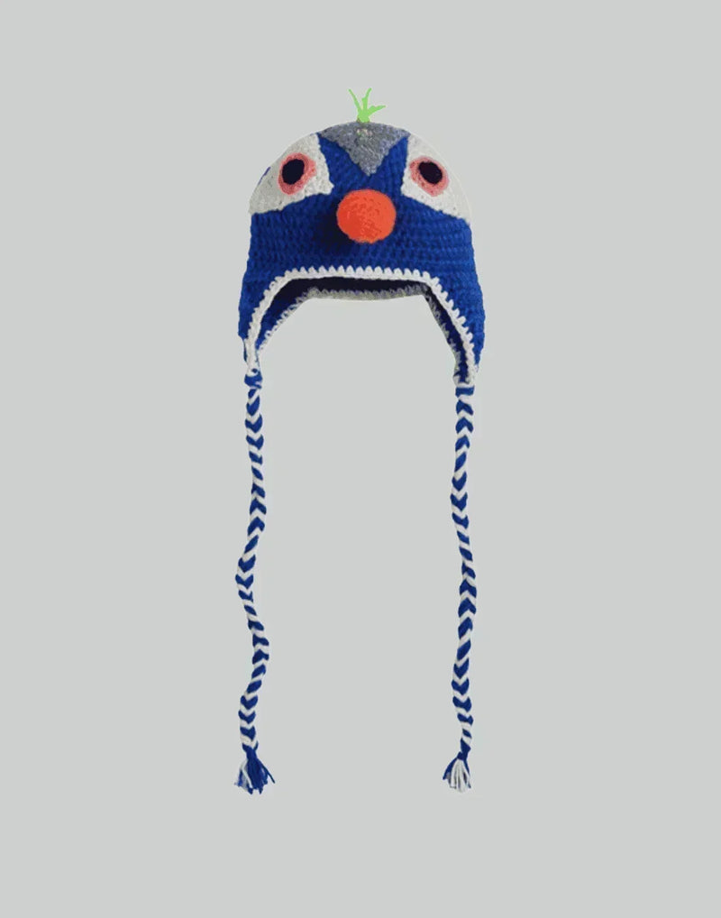 99%IS- - Hand Made Bird Head Beanie - 082plus