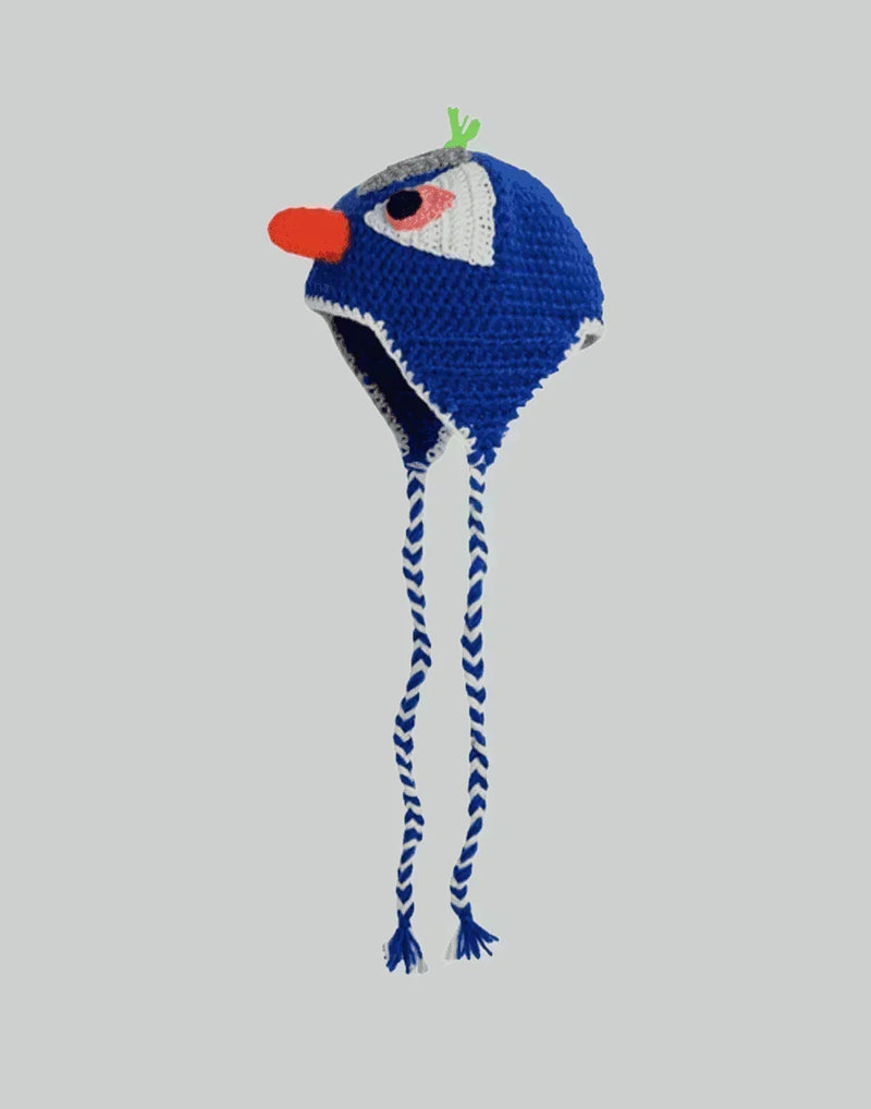 99%IS- - Hand Made Bird Head Beanie - 082plus