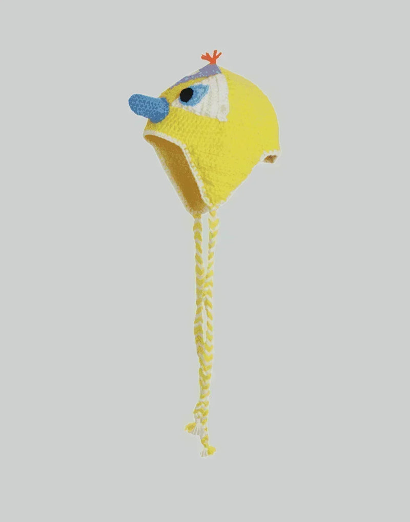 99%IS- - Hand Made Bird Head Beanie - 082plus