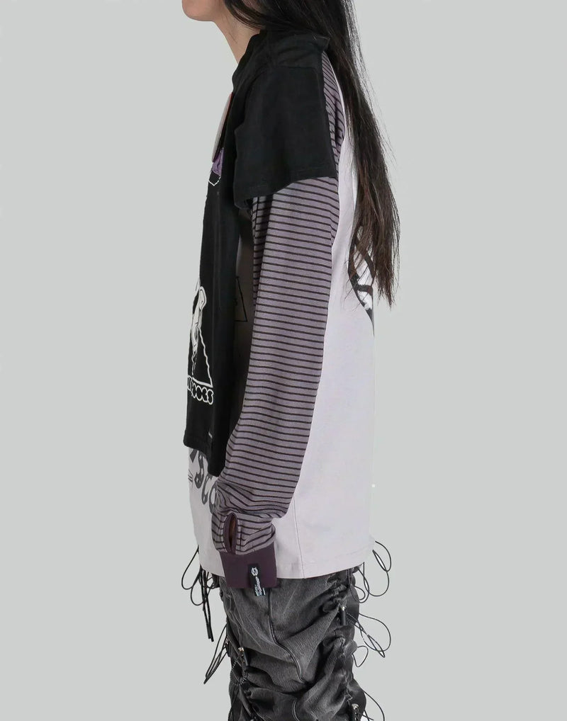 99%IS- - " Hat Trickers " Tee-On-Tee [Hand Made Custom] " Glow In The Dark " - 082plus