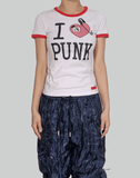 99%IS- " I 1%ove Punk " T-shirt (Hand Made Custom) - 082plus