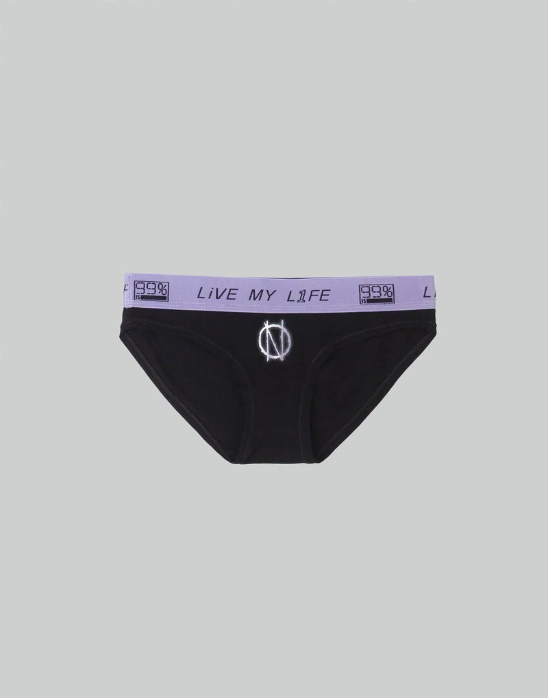 99%IS- - ' LiVE MY L1FE ' PANTIES FOR WOMEN - 082plus