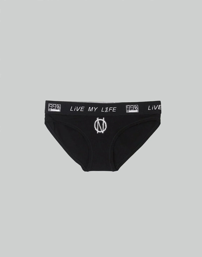 99%IS- - ' LiVE MY L1FE ' PANTIES FOR WOMEN - 082plus