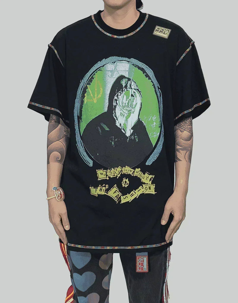 99%IS- - Our Face Rainbow Stitch T-shirt - 082plus