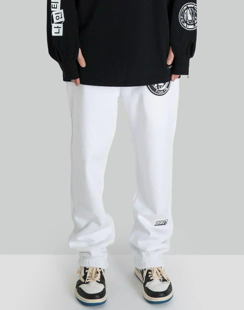 99%IS- - ' OUR FAITH ' Patch Jogger Pants - 082plus