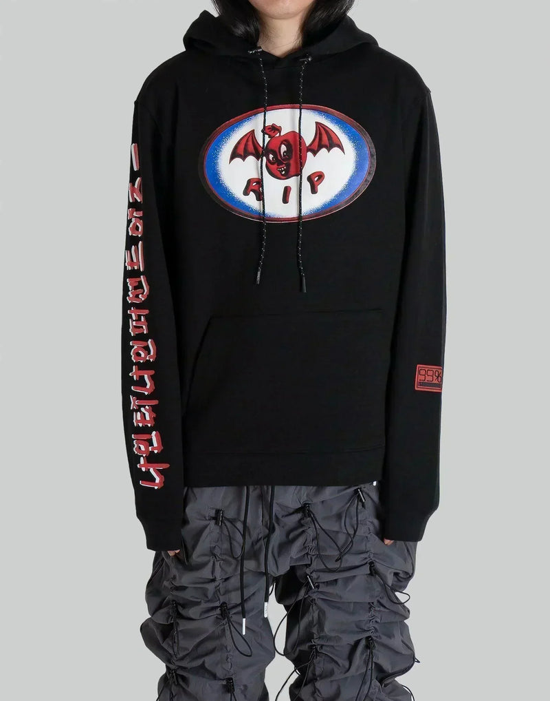 99%IS- - ' REST IN PUNK ' R.I.P Hoodie " Glow In The Dark " - 082plus