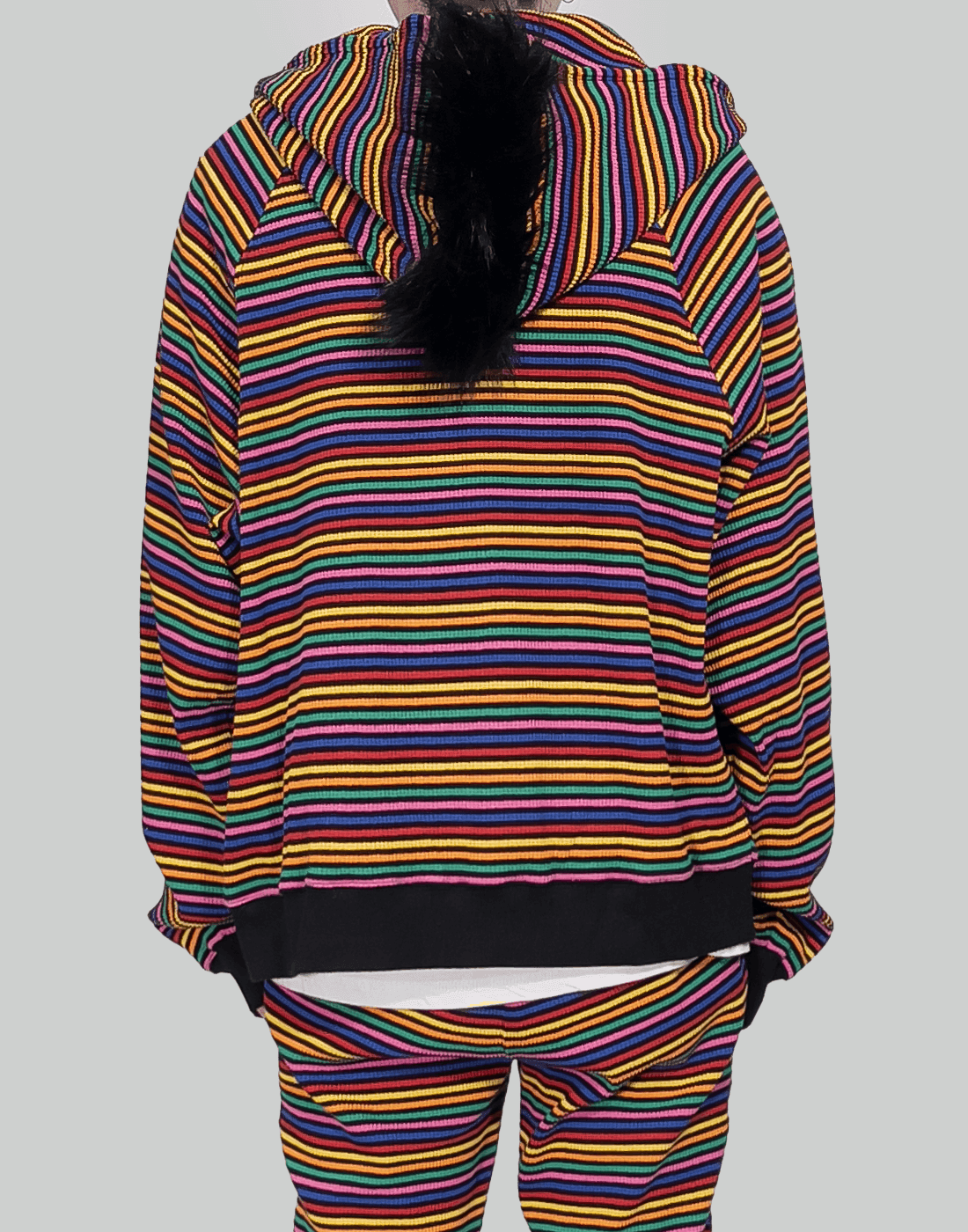 99%IS- Ribbed " Fine! Apple " Mohican Hoodie - 082plus